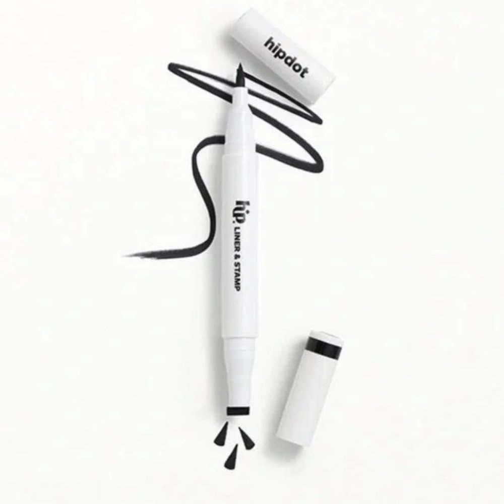 Hip Dot Eye Liner And Stamp Jet Black New